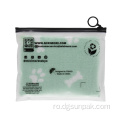 pachet de cămașă din plastic poli mațet geantă de îmbrăcăminte cu fermoar